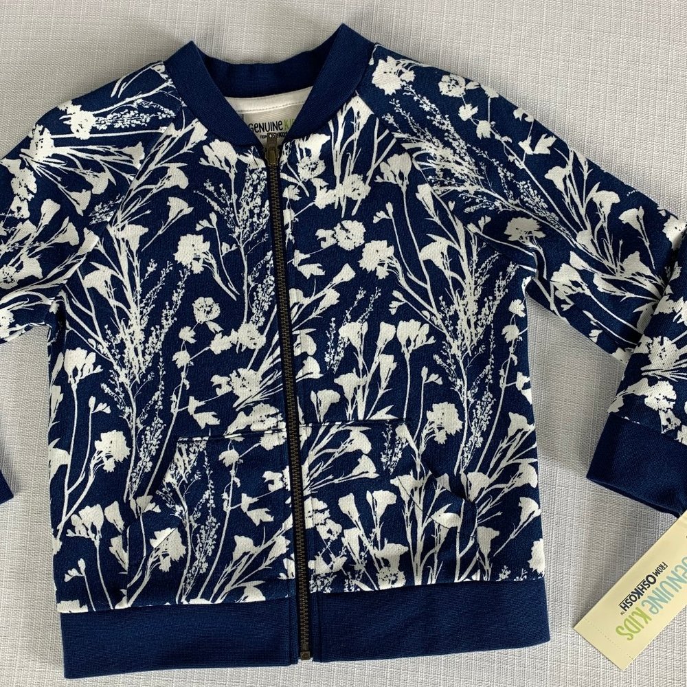NWT Genuine Kids Spring Blue & White Jacket Sze 2T